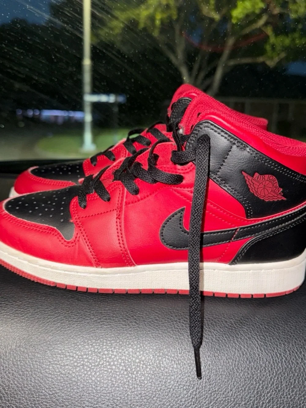 Nike Air Jordan 1 Mid Sneakers - Red/Black